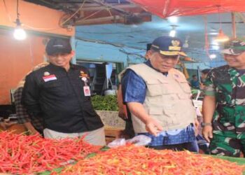 Jelang Natal dan Tahun Baru 2024, Wagub Sani Sidak Pasar, Pastikan Harga Bahan Pokok Stabil dan Stok Aman