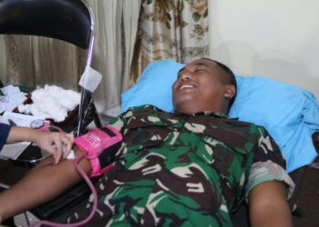 Semarakkan HUT Ke-7, SMSI Pohuwato Gelar Donor Darah