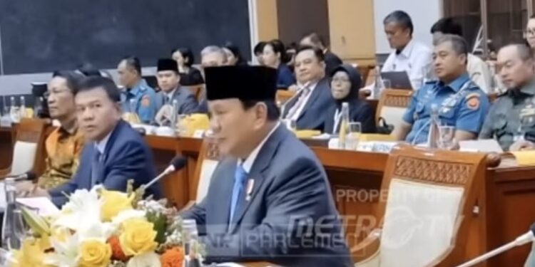 Rapat Terakhir Bersama Komisi I DPR RI, Prabowo Pamit dan Mohon Maaf