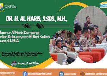 Gubernur Al Haris Dampingi Fadli Zon Beri Kuliah Umum di Universitas Jambi